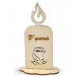 Lesena svečka Vrtnica v spomin